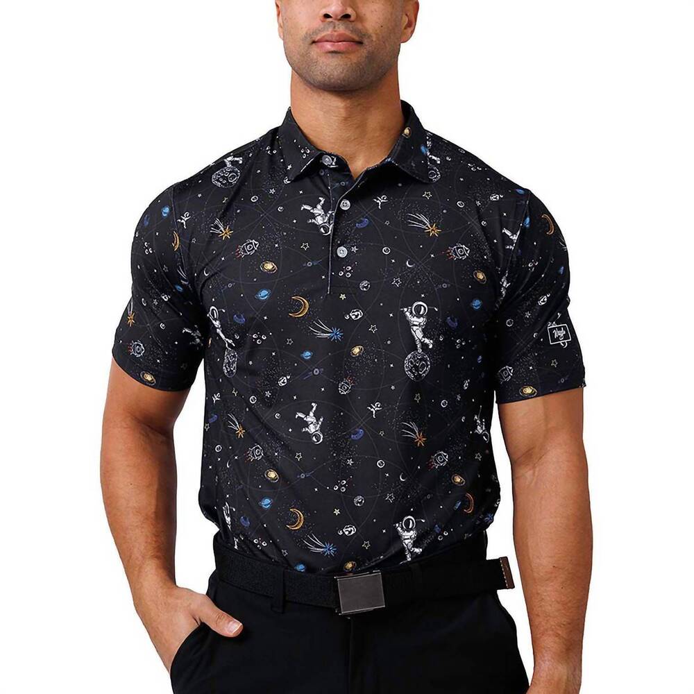 NEW WAGGLE GOLF mission albatross polo in black